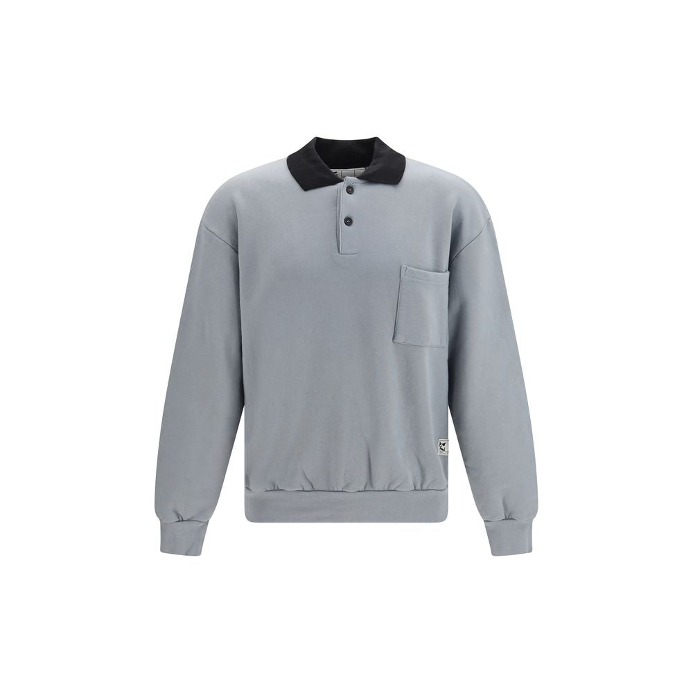 GR10K Graues Baumwoll-Sweatshirt