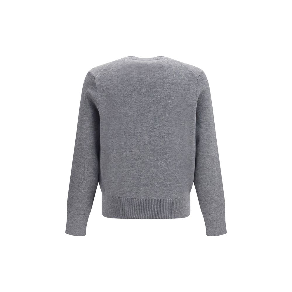 Ami Paris Graues Woll-Oves-Aries-Sweatshirt