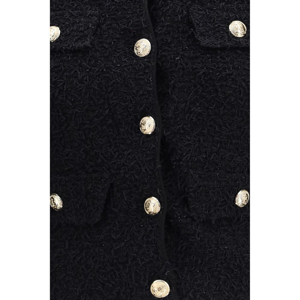 Balmain Schwarze Jacke aus Viskose