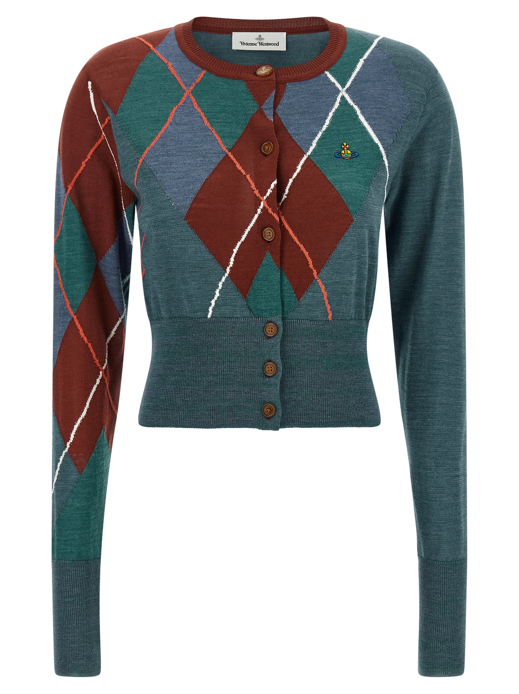Vivienne Westwood Strickjacke aus Wolle, mehrfarbig