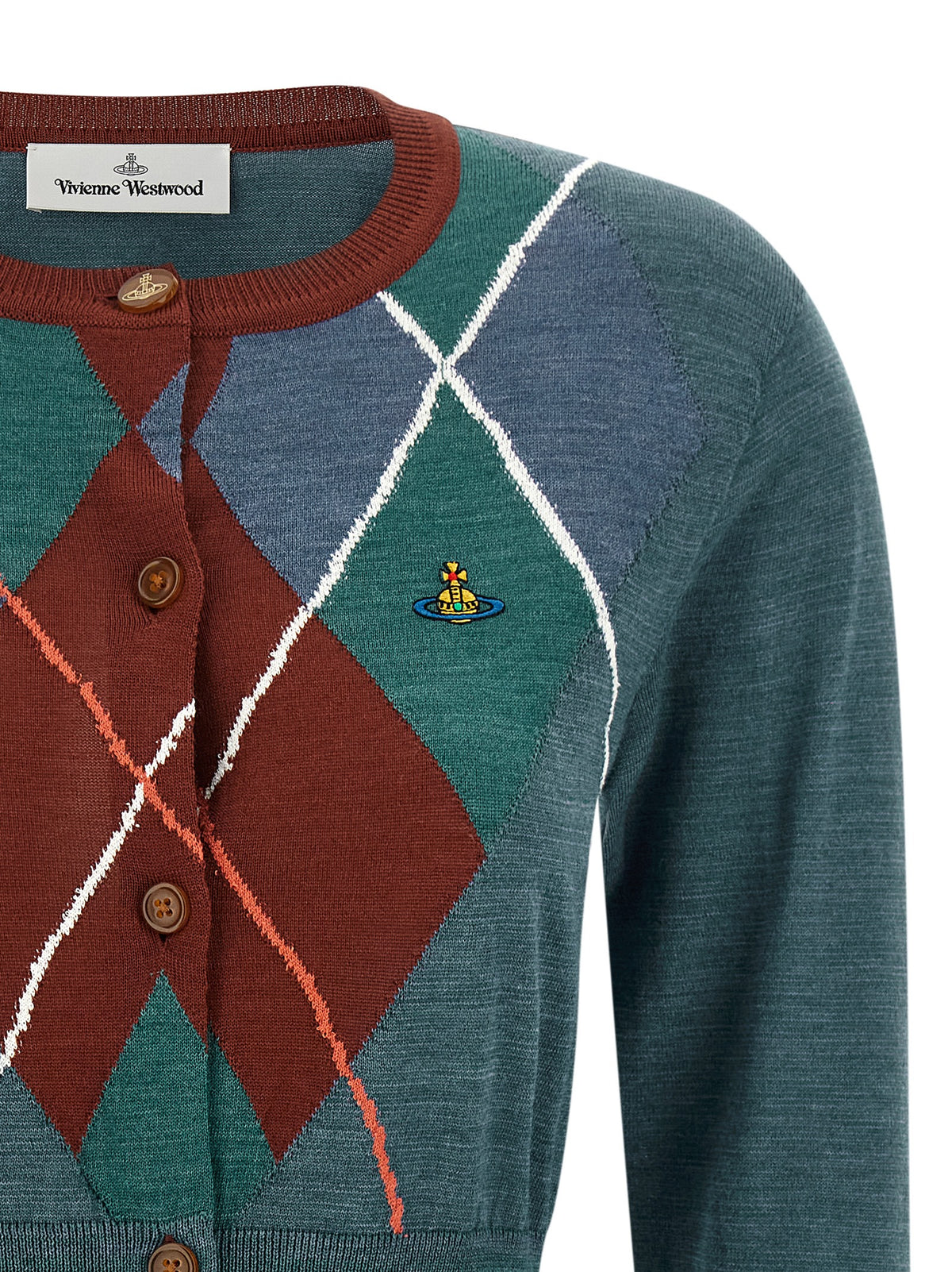 Vivienne Westwood Strickjacke aus Wolle, mehrfarbig