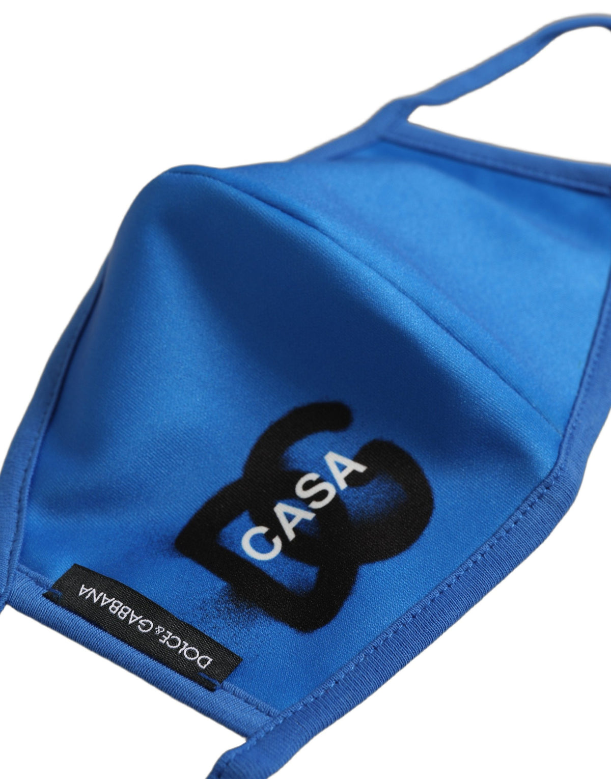 Dolce & Gabbana Blue Polyester DG CASA Logo Elastic Ear Strap Face Mask