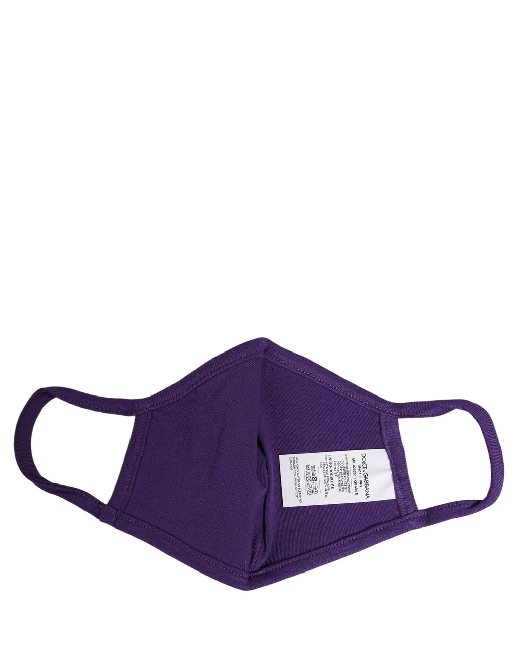Dolce & Gabbana Purple Polyester DG CASA Logo Elastic Ear Strap Face Mask