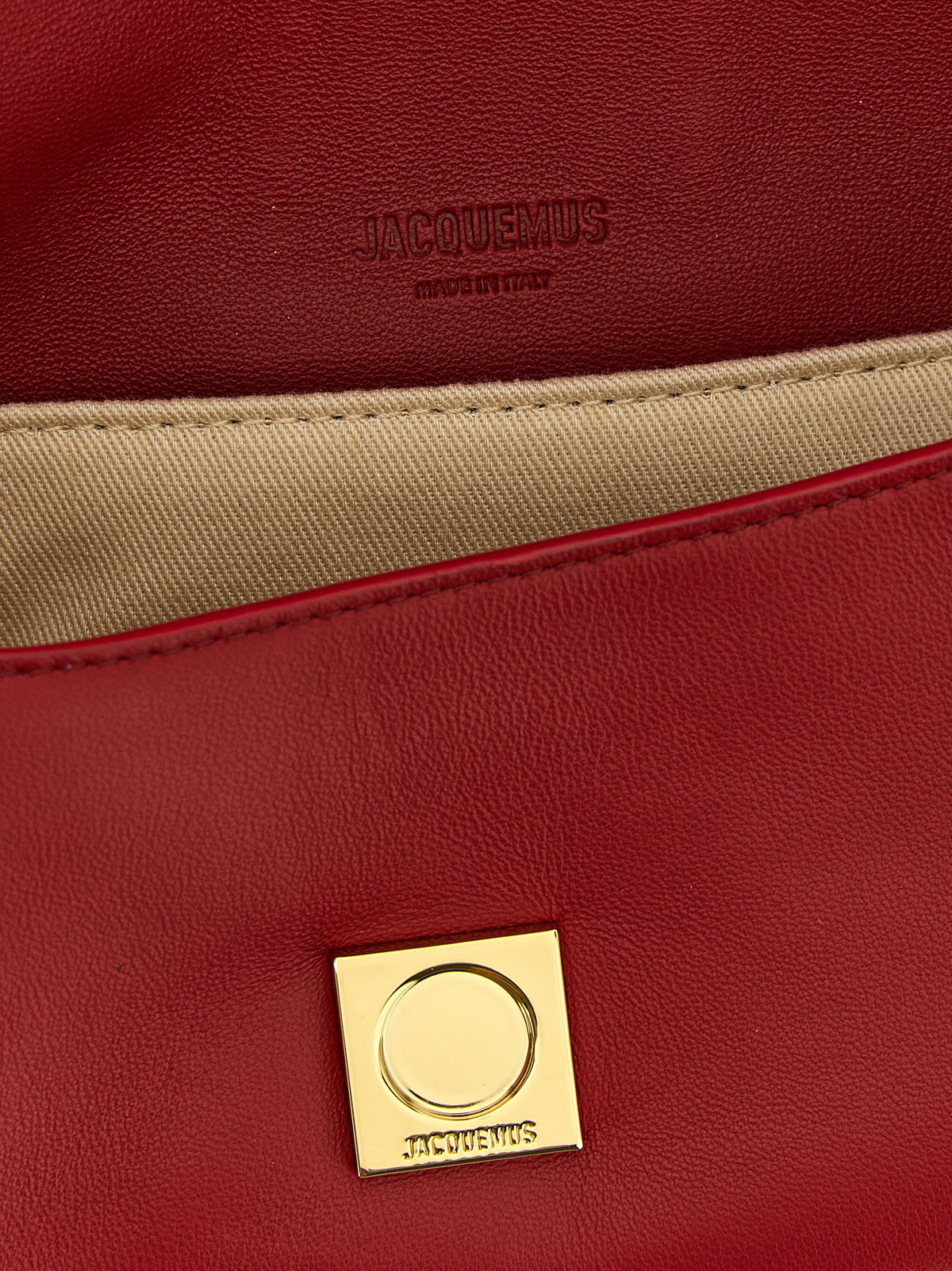 Jacquemus Umhängetasche aus rotem Lammleder