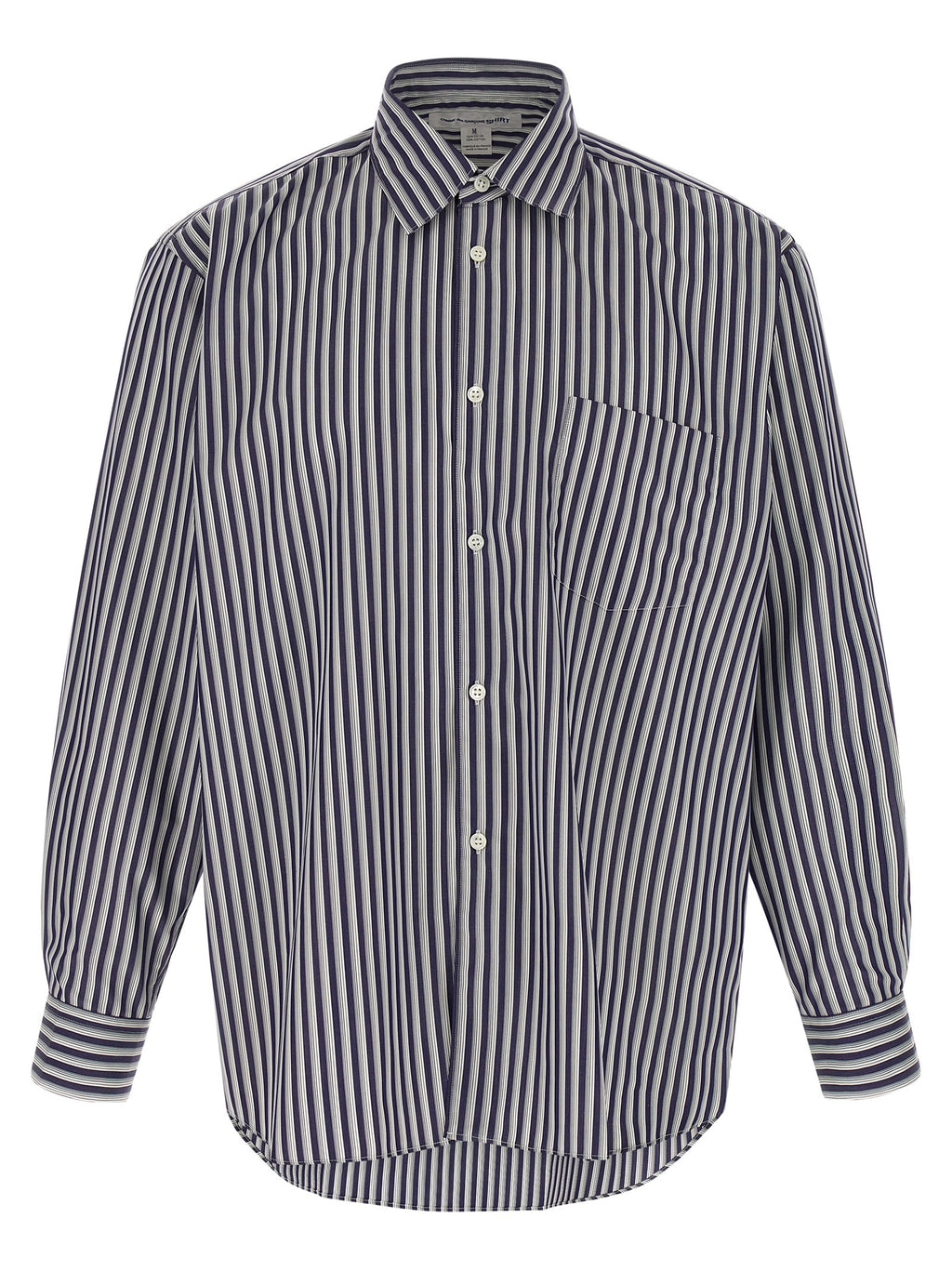 Comme Des Garçons blaue Baumwollbluse