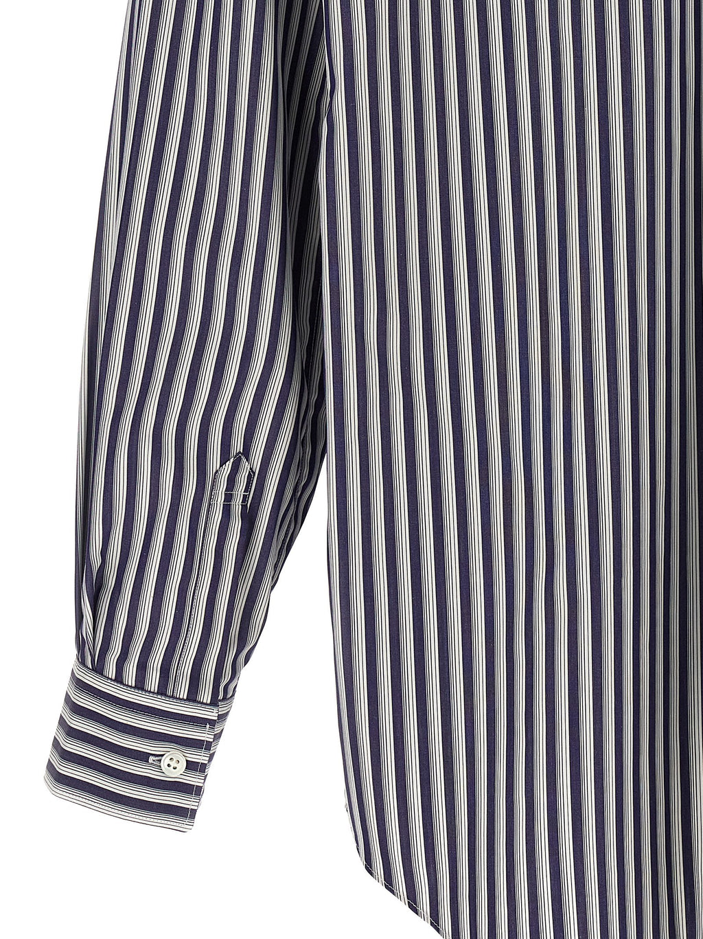 Comme Des Garçons blaue Baumwollbluse