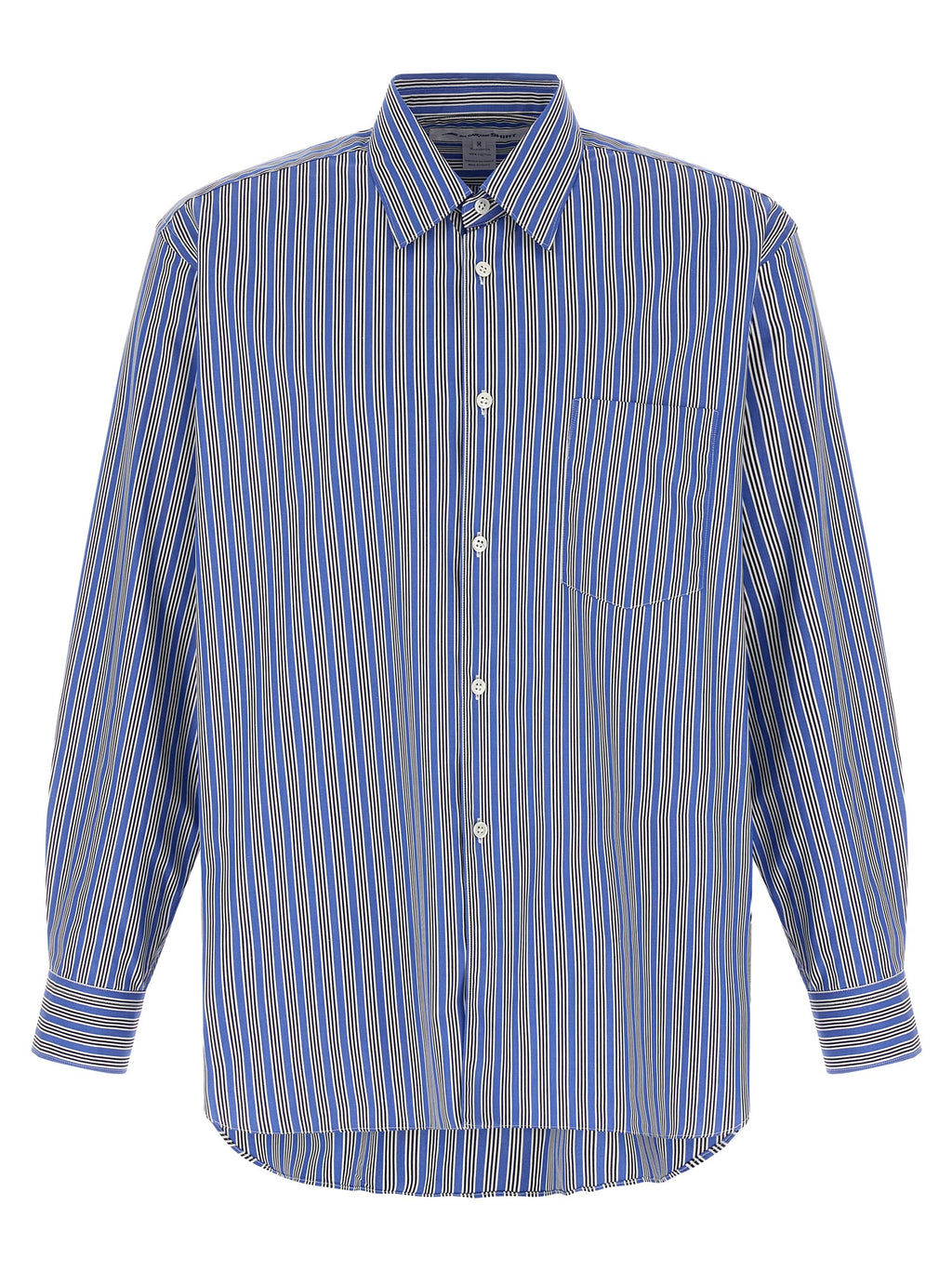 Comme Des Garçons Blue Cotton Blouse