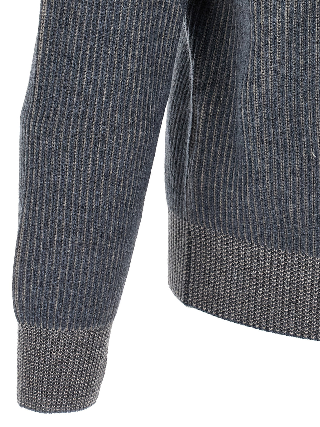 Brunello Cucinelli Blue Cashmere Cardigan