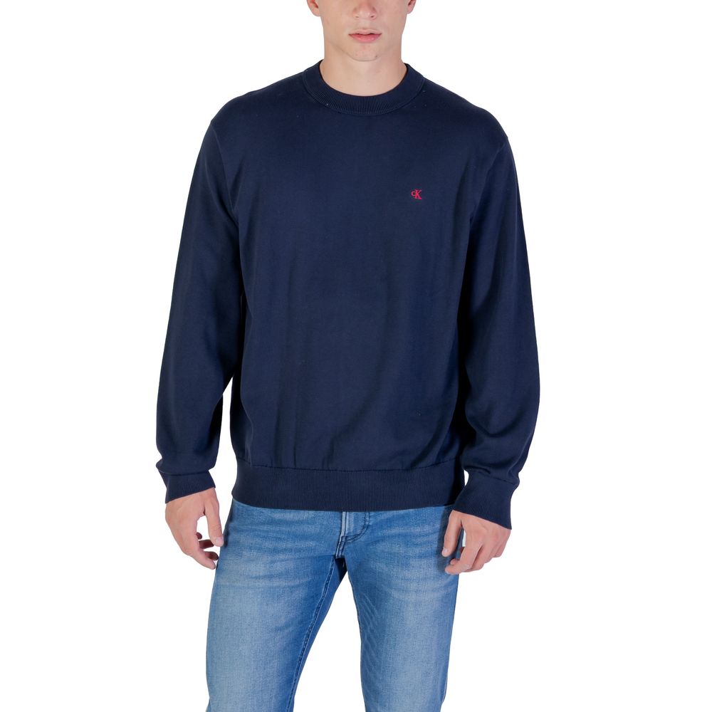Calvin Klein Jeans Blaues Baumwoll-Sweatshirt
