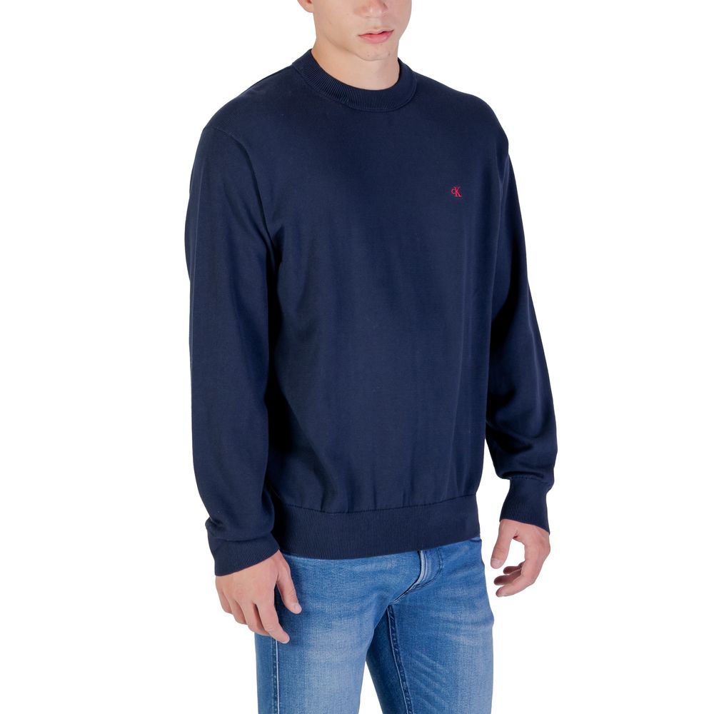 Calvin Klein Jeans Blaues Baumwoll-Sweatshirt