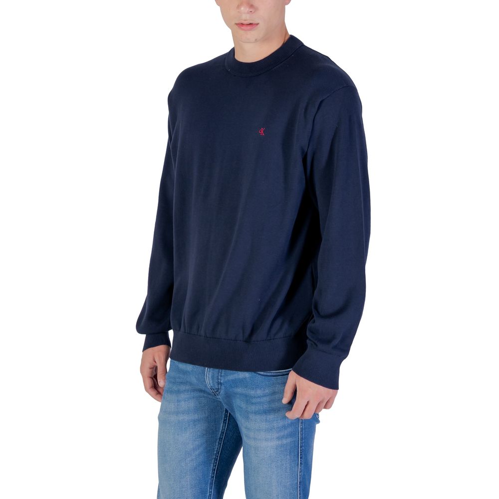 Calvin Klein Jeans Blaues Baumwoll-Sweatshirt