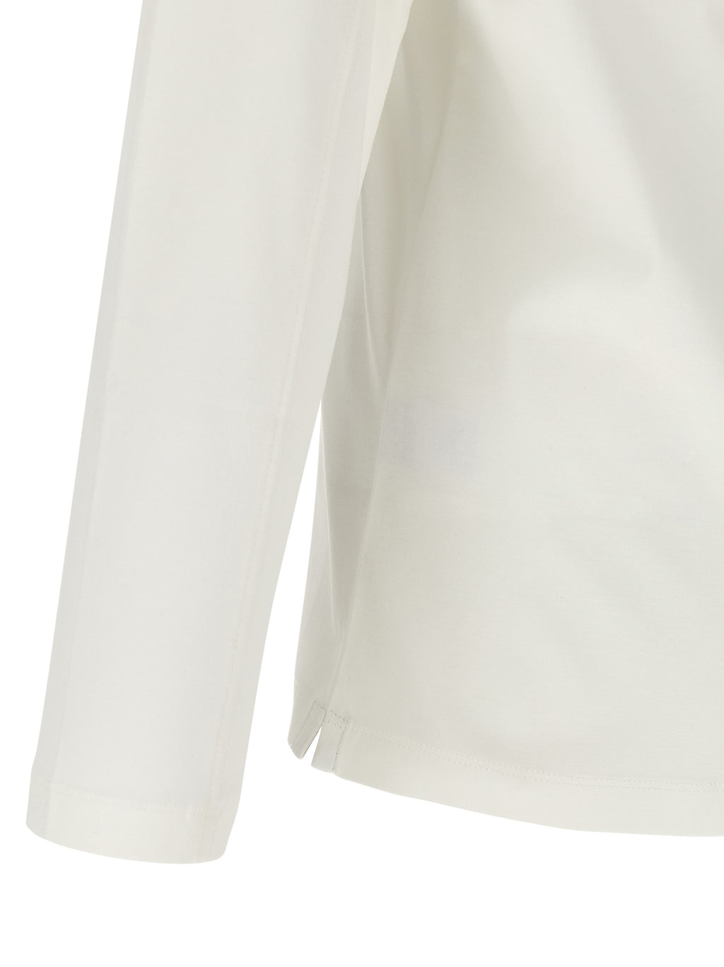 T-shirt en coton blanc Brunello Cucinelli