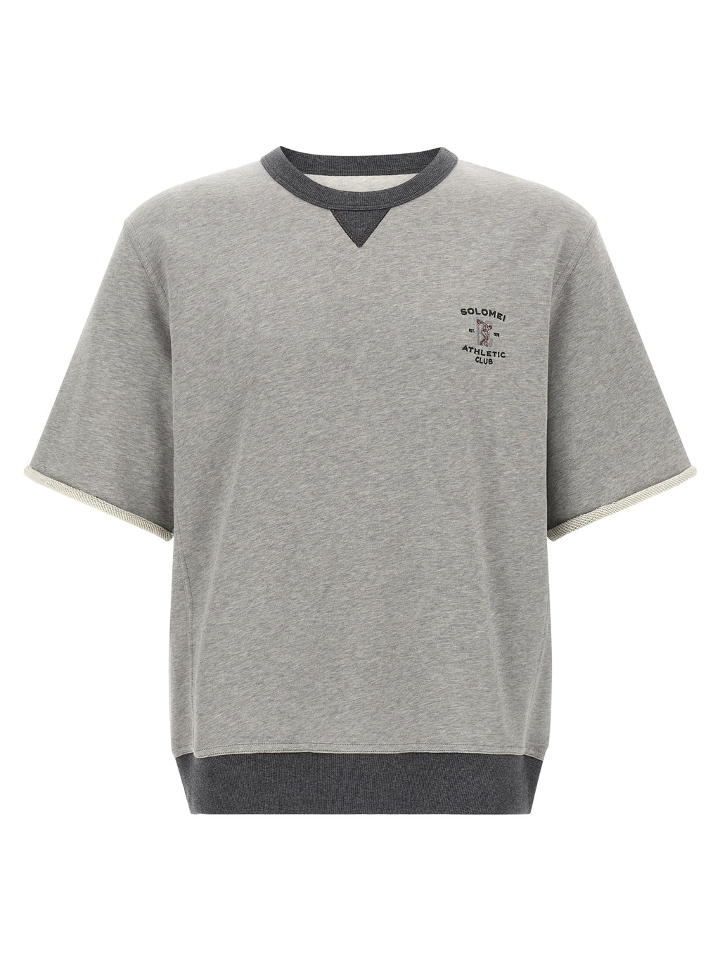 Brunello Cucinelli Grau Baumwoll-Sweatshirt