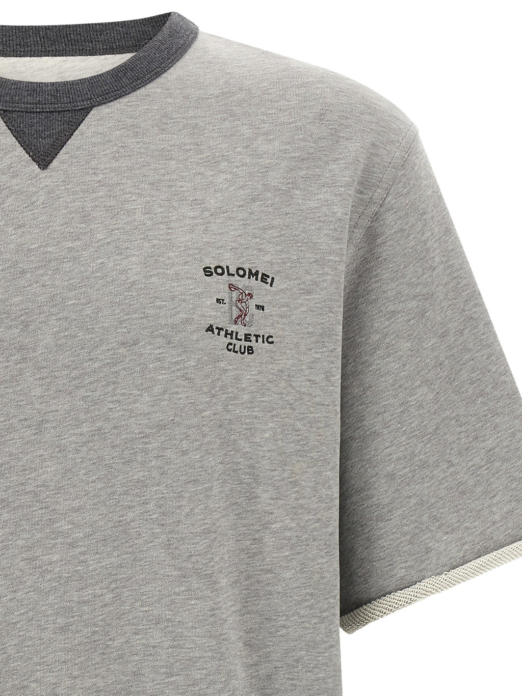 Brunello Cucinelli Grau Baumwoll-Sweatshirt