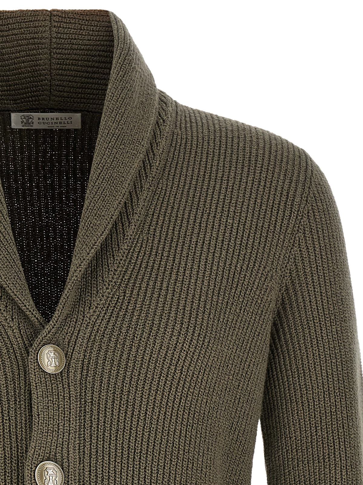 Brunello Cucinelli Bicolor-Baumwoll-Cardigan