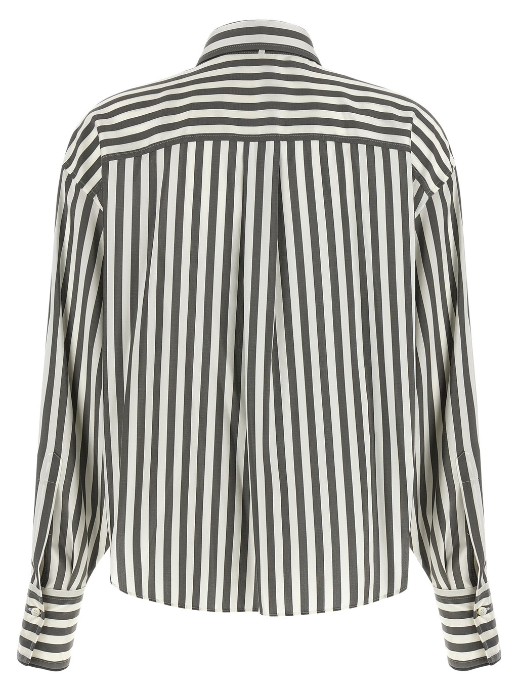Brunello Cucinelli Bicolor-Seidenbluse