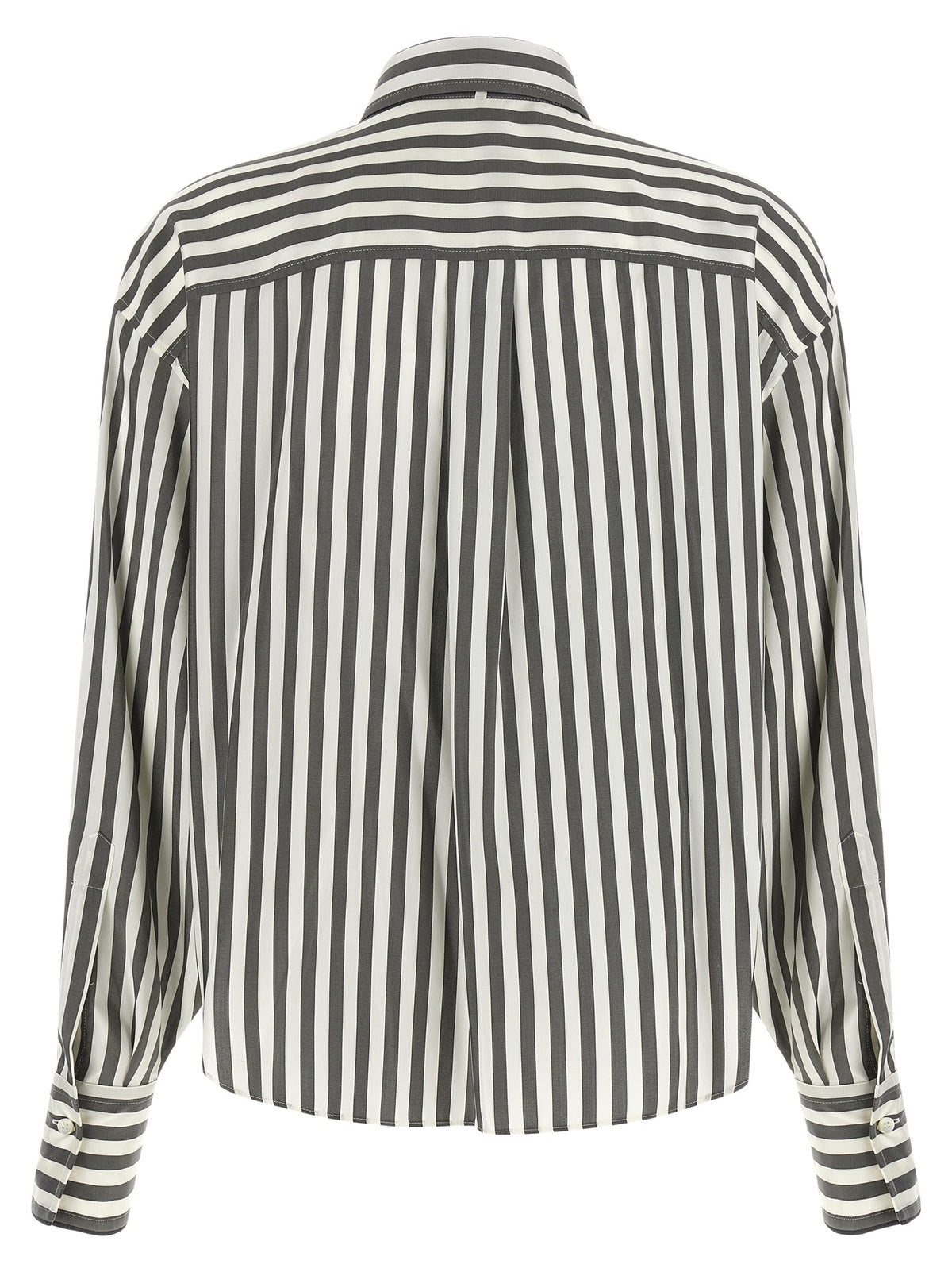 Brunello Cucinelli Bicolor-Seidenbluse