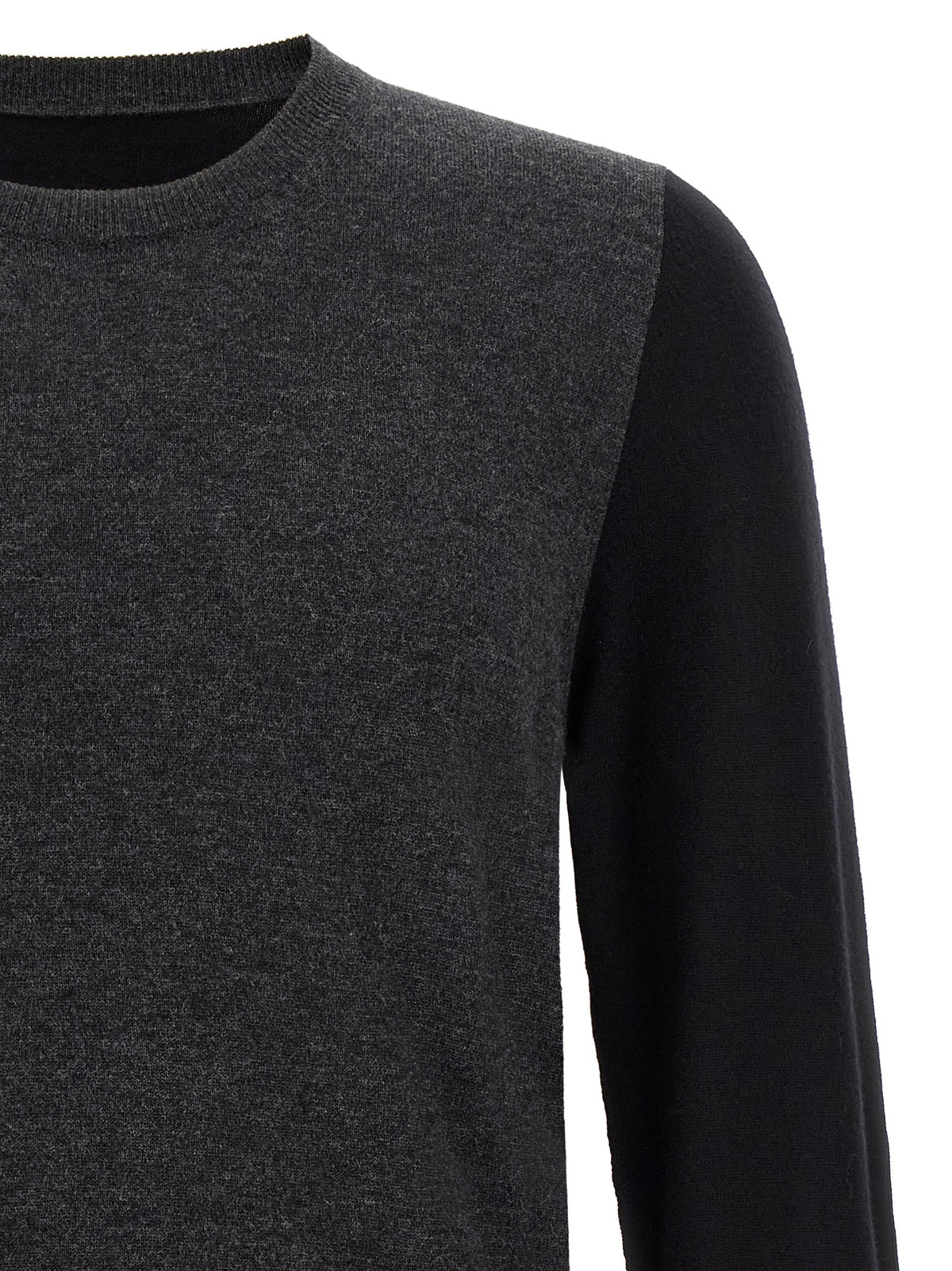 Maison Margiela Graue Strickjacke aus Wolle