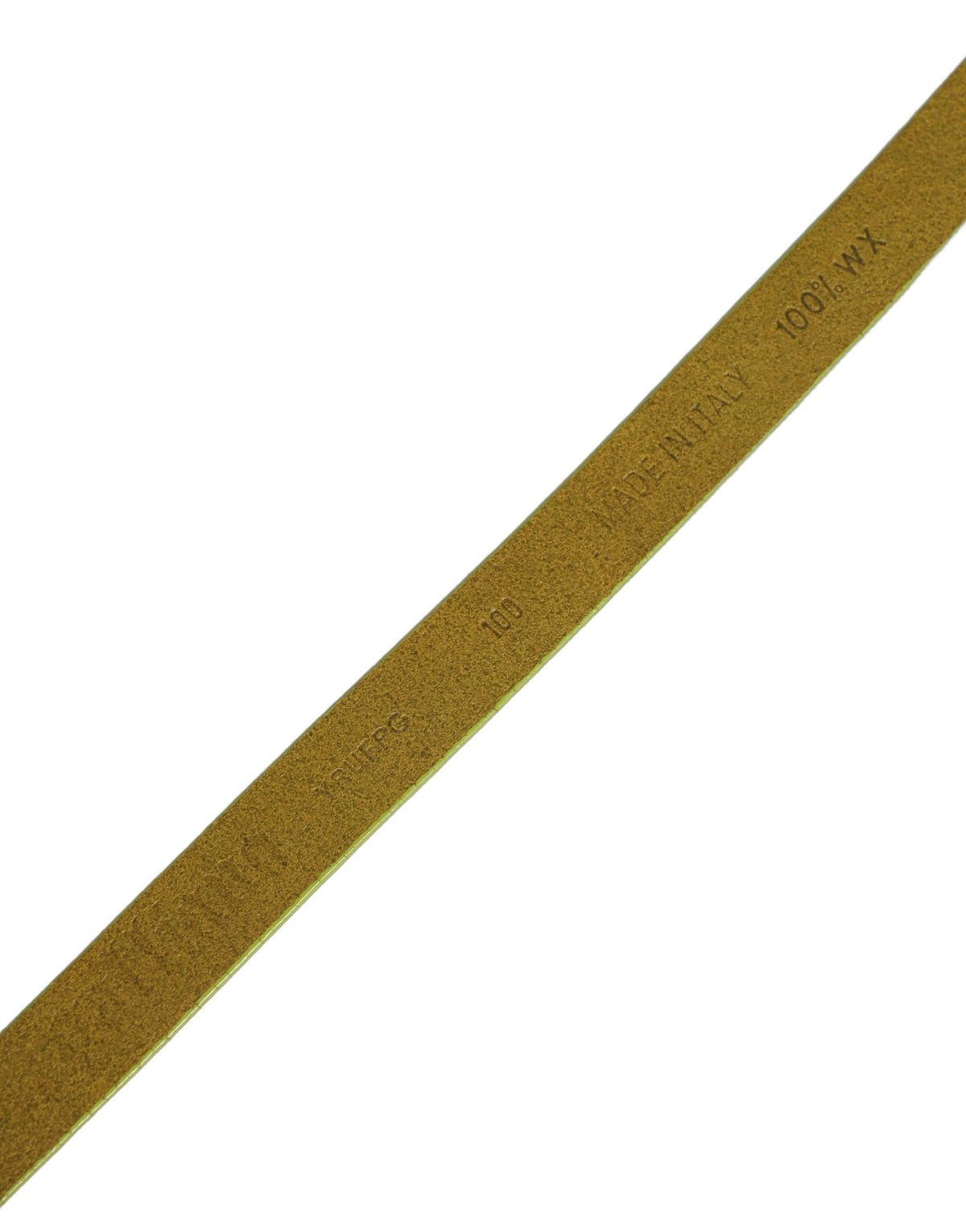 Dolce & Gabbana Yellow Waxed Leather Rustic Silver Logo Buckle Belt