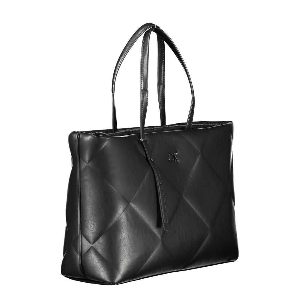 Calvin Klein Schwarze Polyester Handtasche