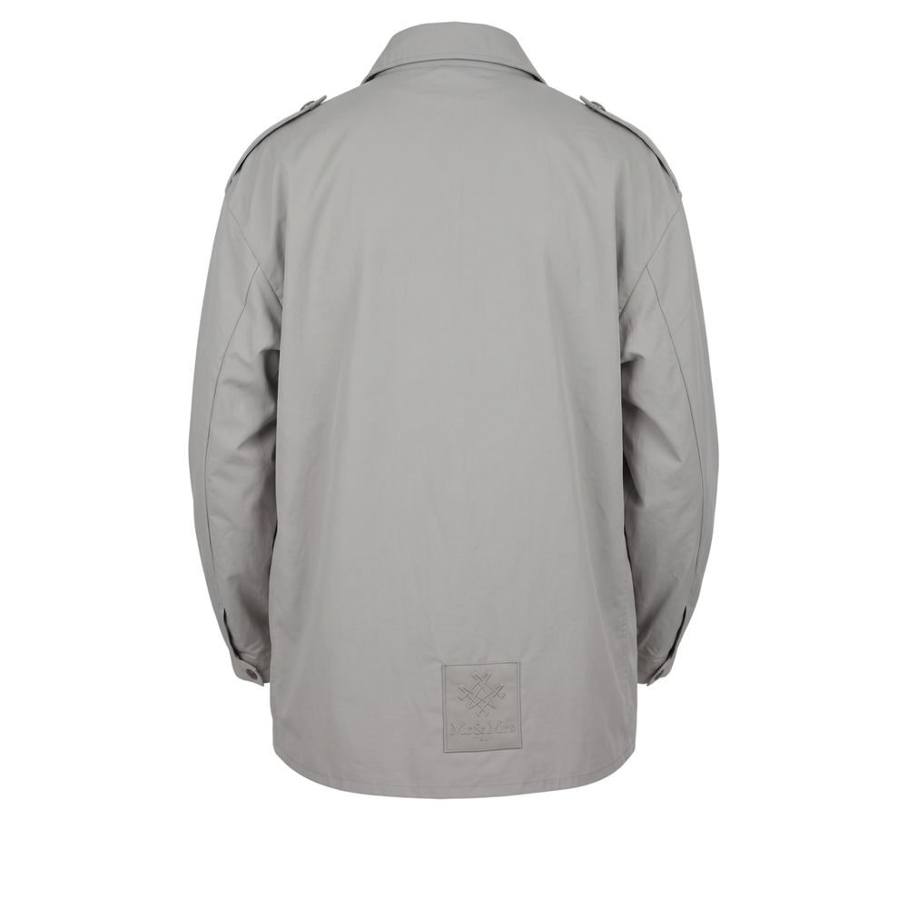 Mr&Mrs Italy Grüne Polyurethan-Herrenjacke