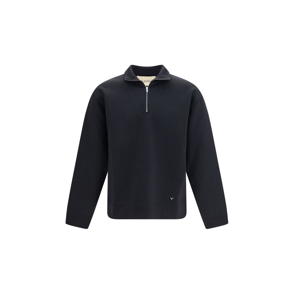 Valentino Garavani Schwarzes Baumwoll-Sweatshirt