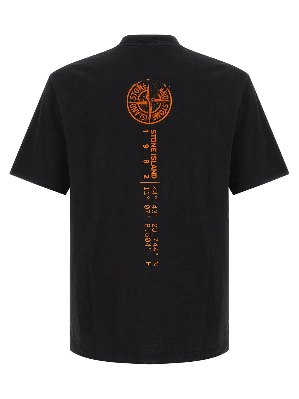 Stone Island Orange Baumwoll-T-Shirt