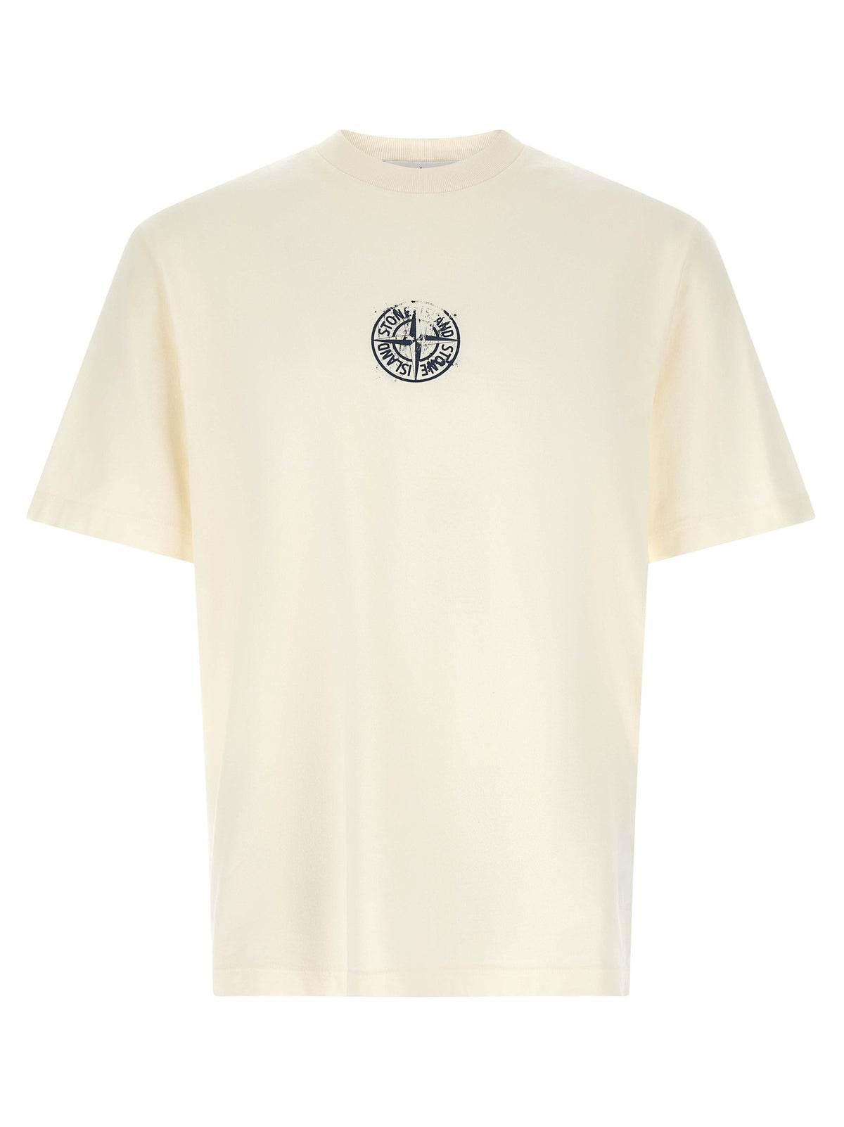 Stone Island Blue Cotton T-Shirt