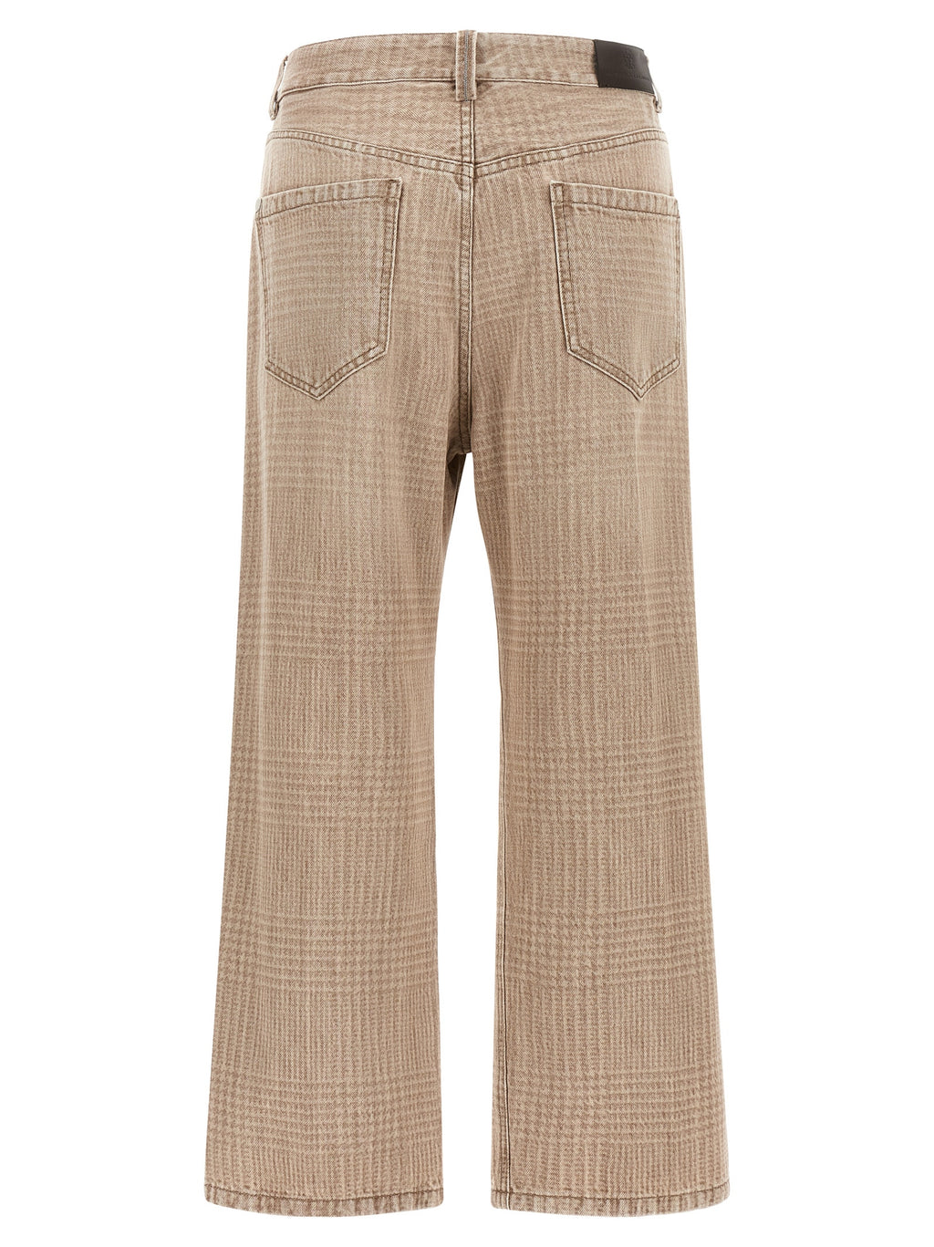 Brunello Cucinelli Beige Cropped Jeans aus Baumwolle