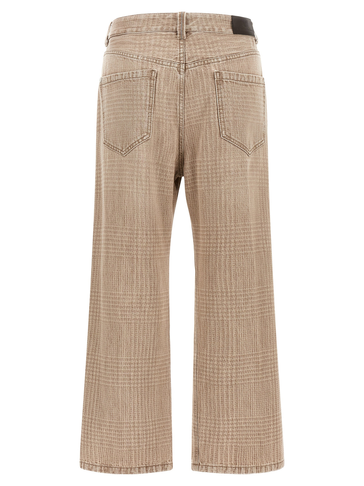 Brunello Cucinelli Beige Cropped Jeans aus Baumwolle