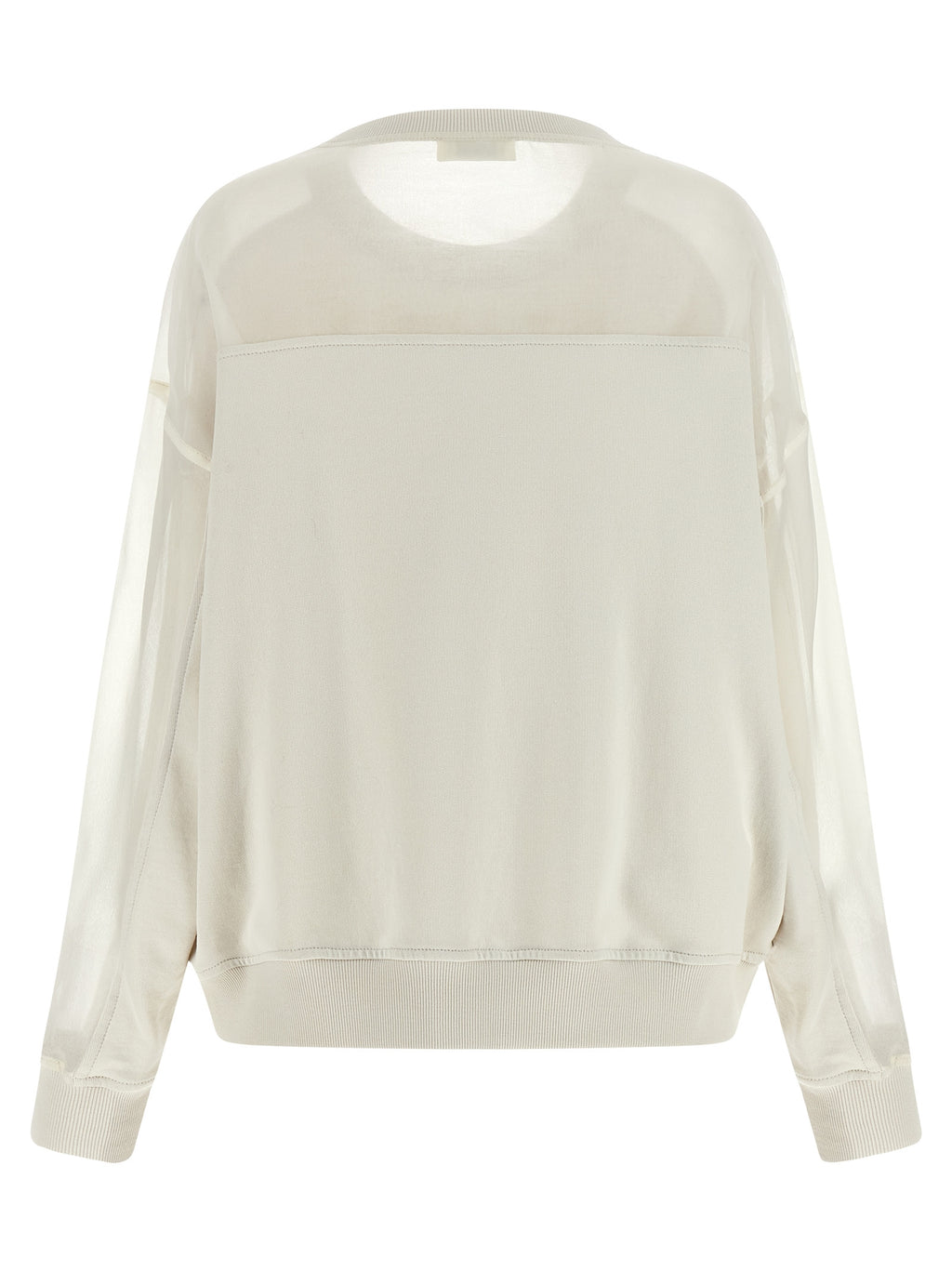 Brunello Cucinelli Weißes Baumwoll-Sweatshirt