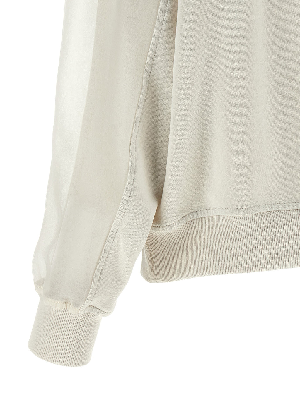 Brunello Cucinelli Weißes Baumwoll-Sweatshirt