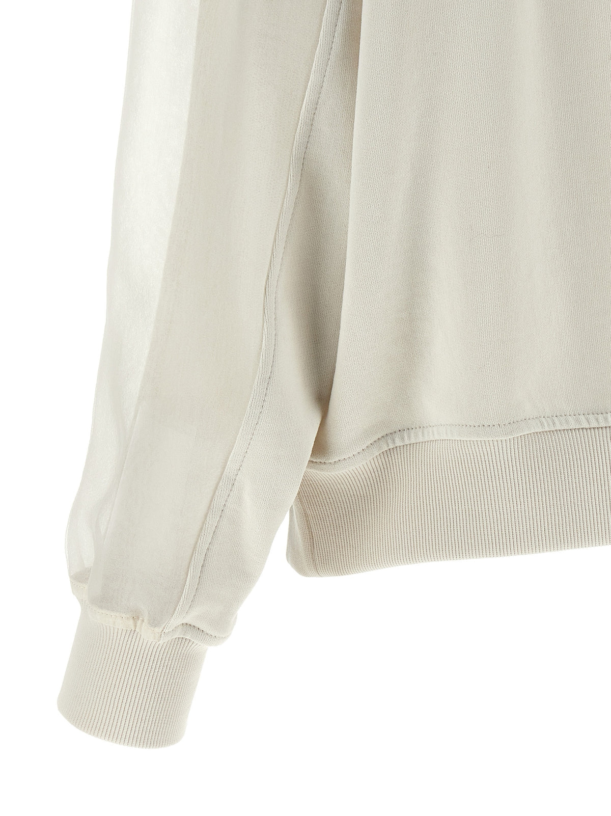 Brunello Cucinelli White Cotton Sweatshirt