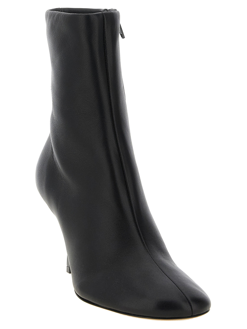 Jacquemus Schwarze Ankle Boots aus Lammleder