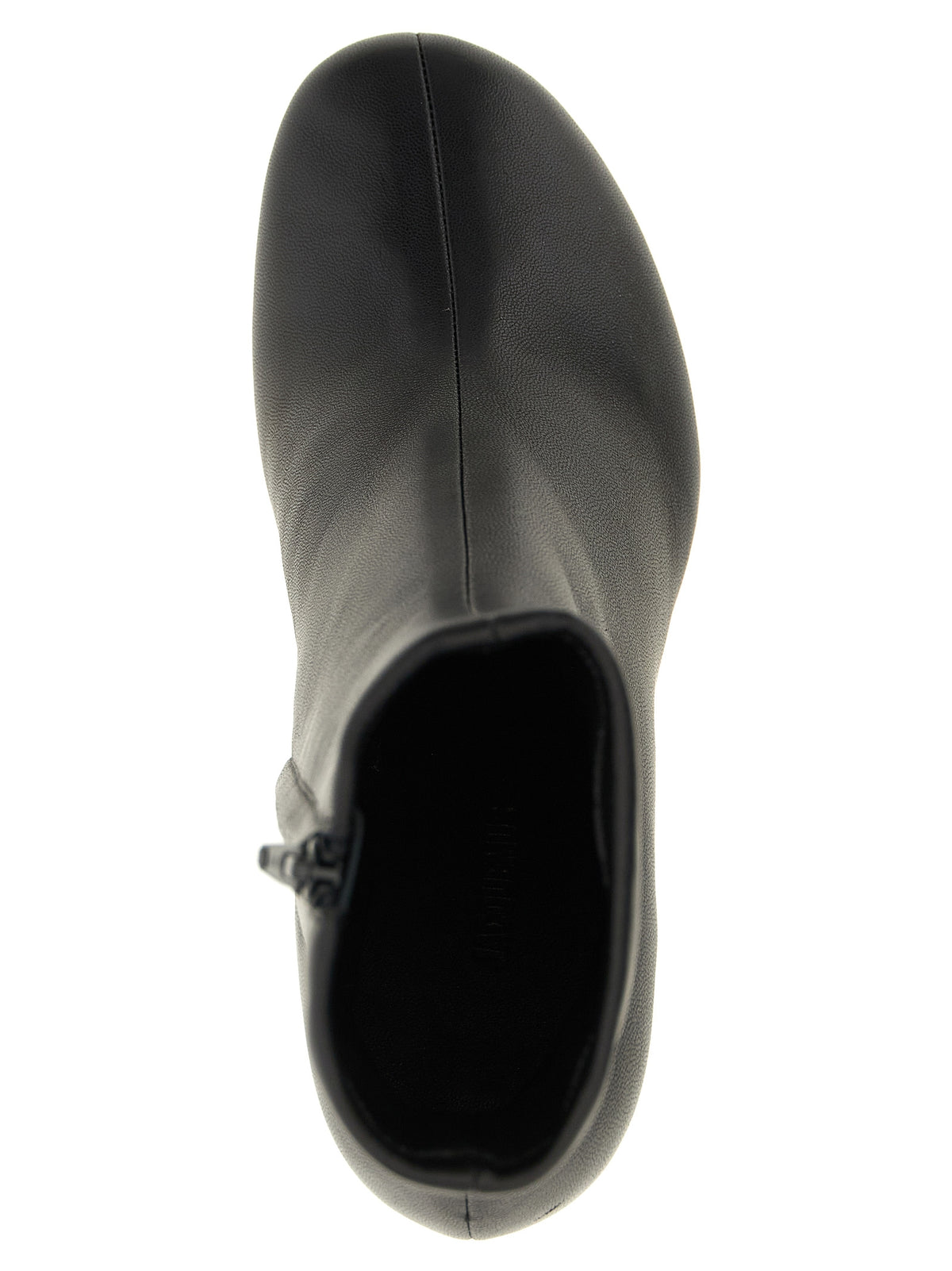 Jacquemus Schwarze Ankle Boots aus Lammleder