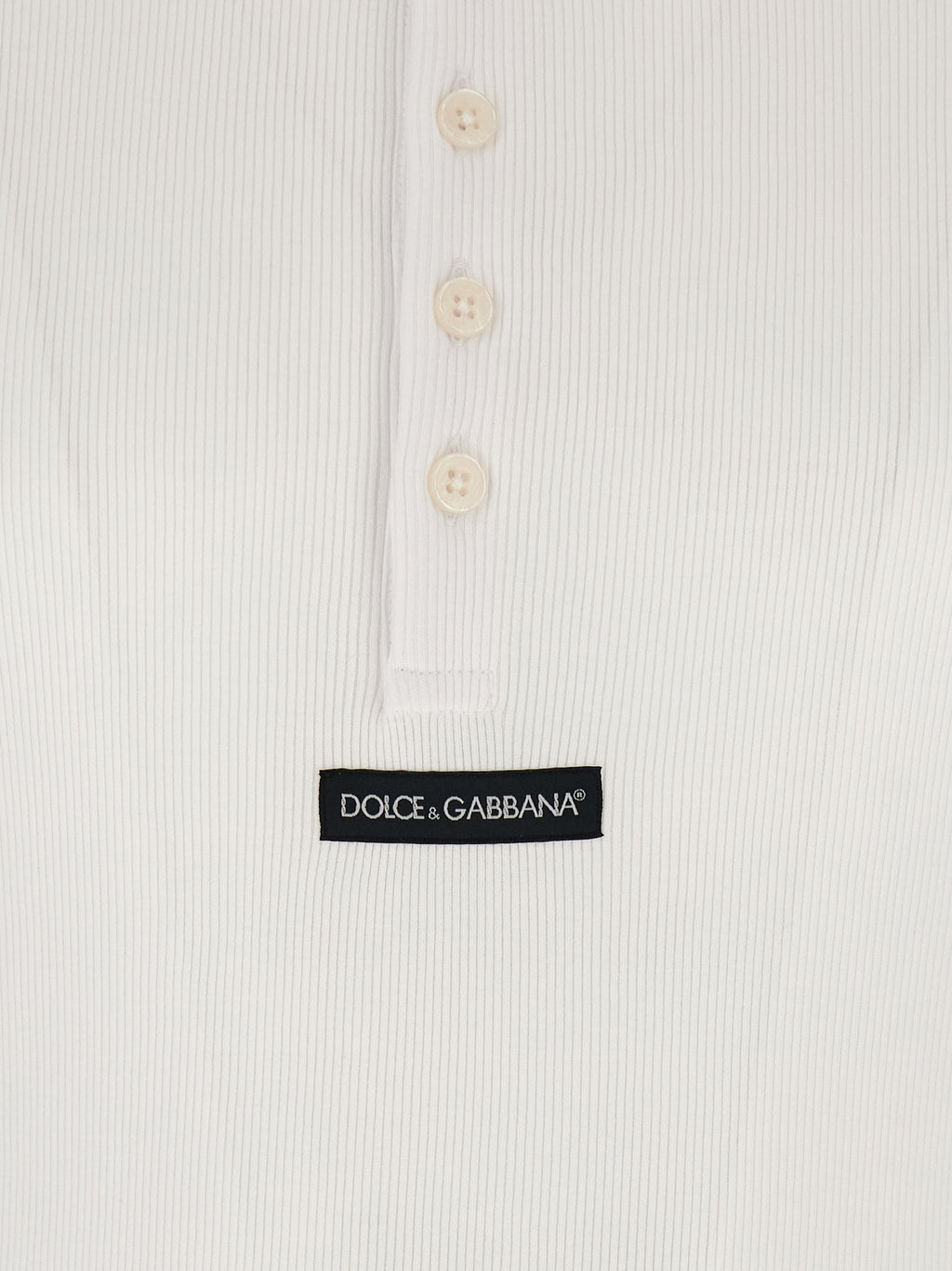 Dolce & Gabbana White Cotton T-Shirt