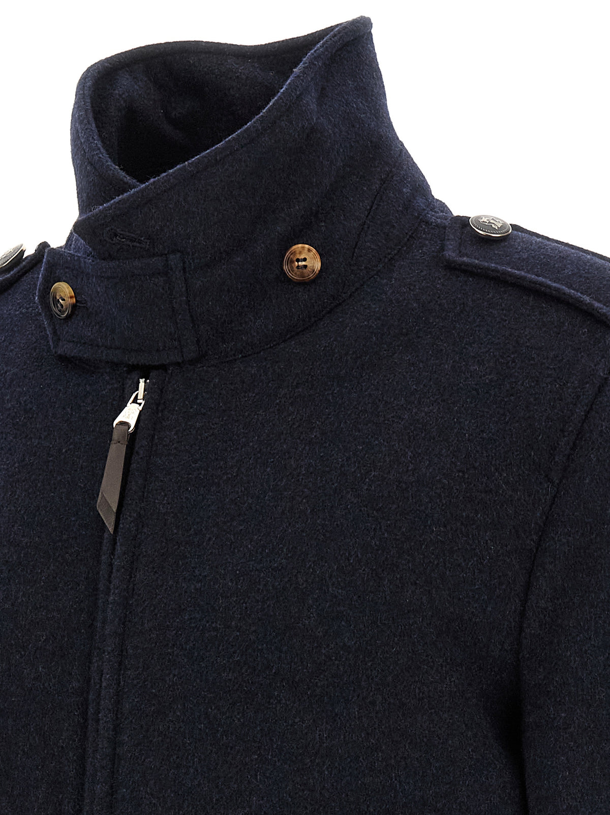 Brunello Cucinelli Bomberjacke aus blauem Kaschmir