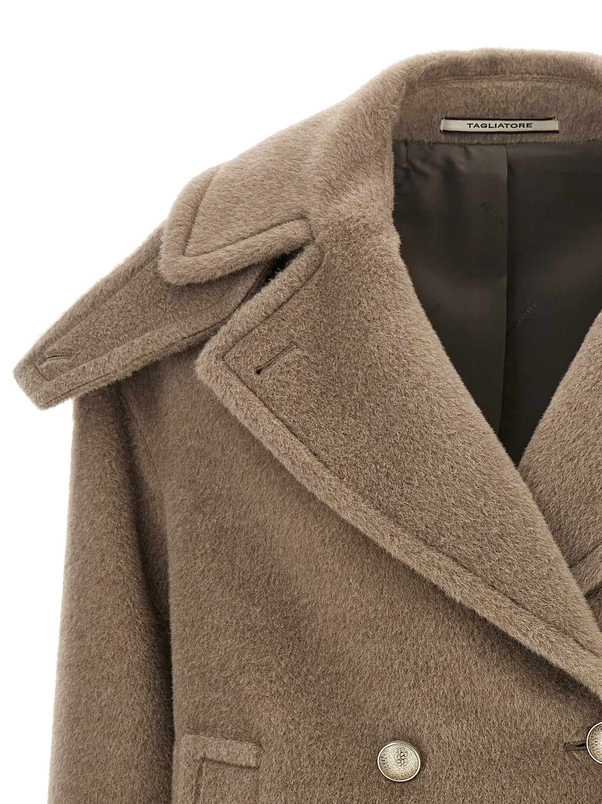 Tagliatore Beige Wool Coat