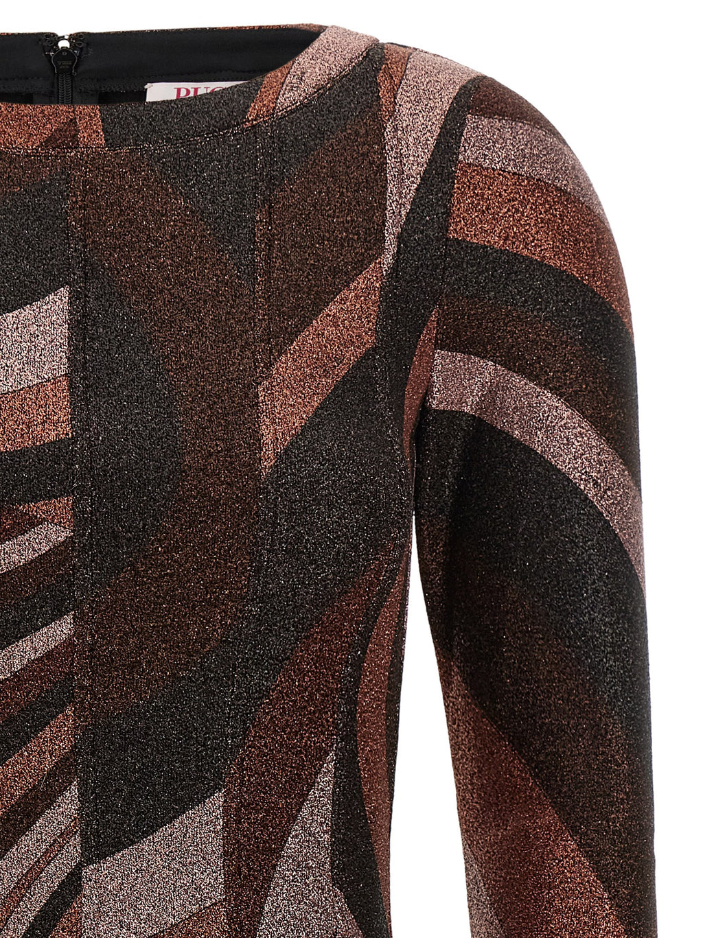 Emilio Pucci Bordeaux Polyamid-Kurzkleid