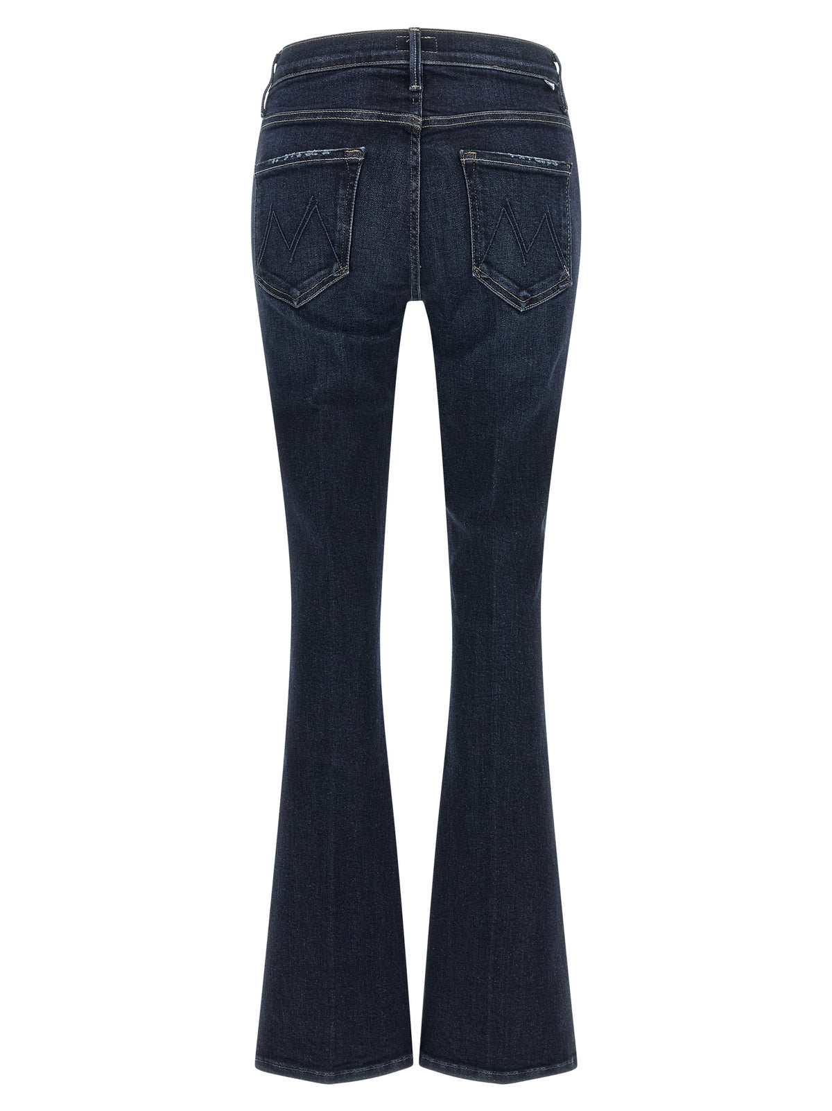 Mother Denim blaue ausgestellte Jeans aus Baumwolle