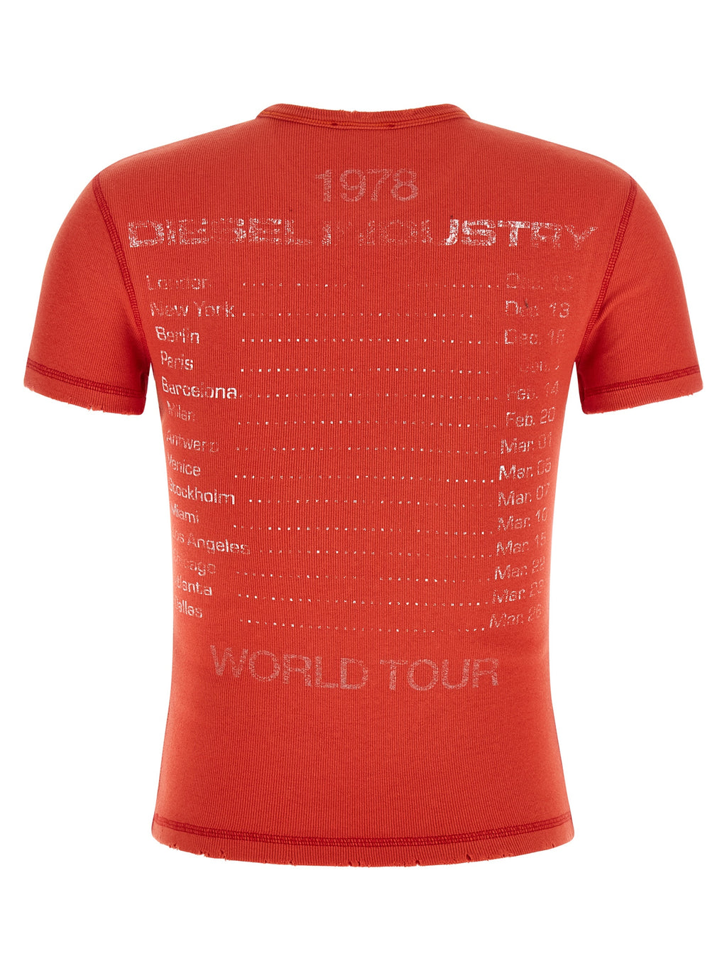 Diesel Red Cotton T-Shirt