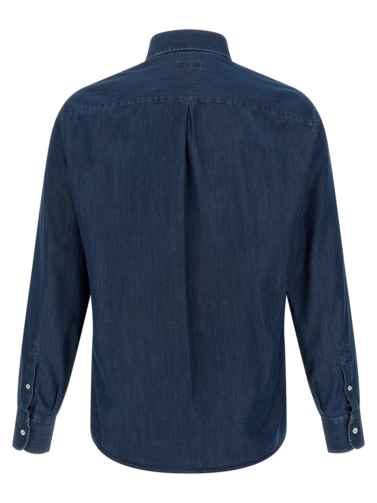 Brunello Cucinelli blaue Baumwollbluse