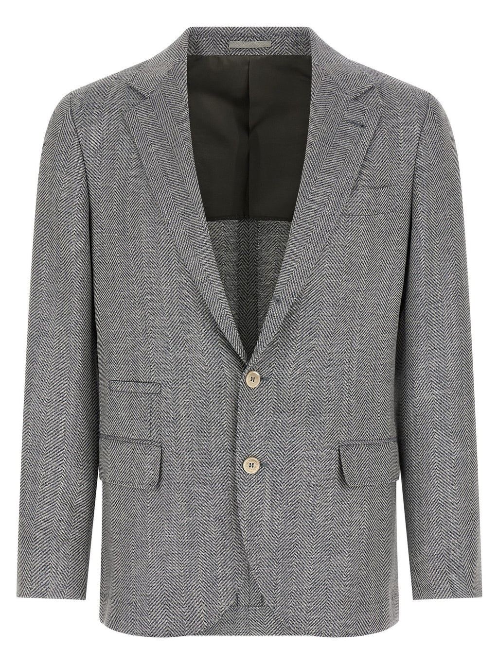 Brunello Cucinelli Blazer aus grauer Wolle