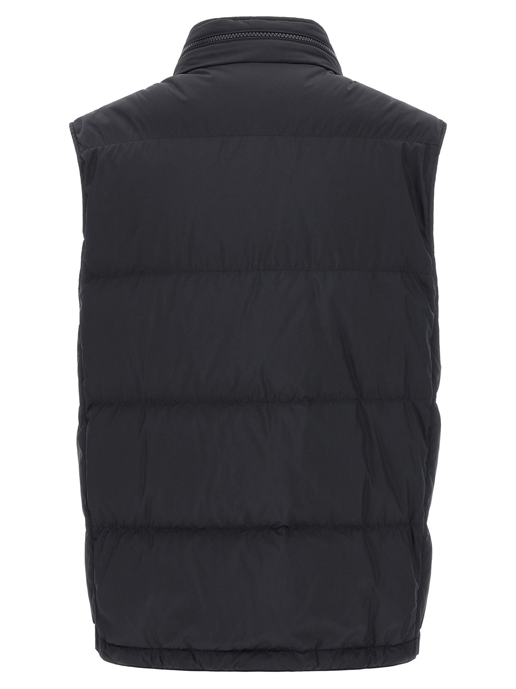 Brunello Cucinelli ärmellose Jacke aus blauem Polyester
