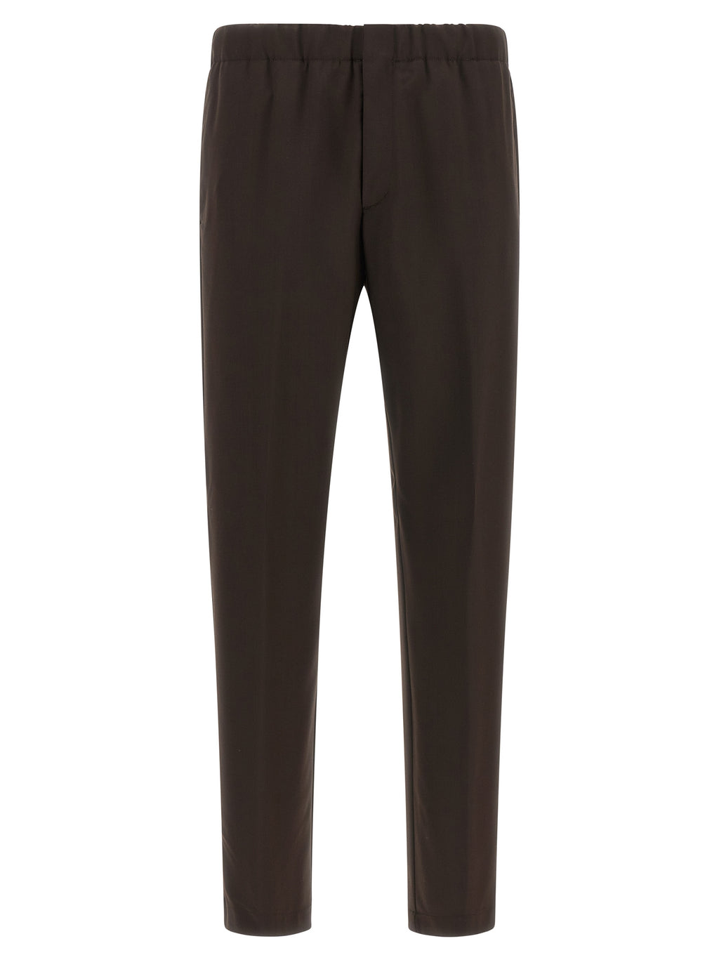 Lardini Brown Virgin Wool Casual Pants