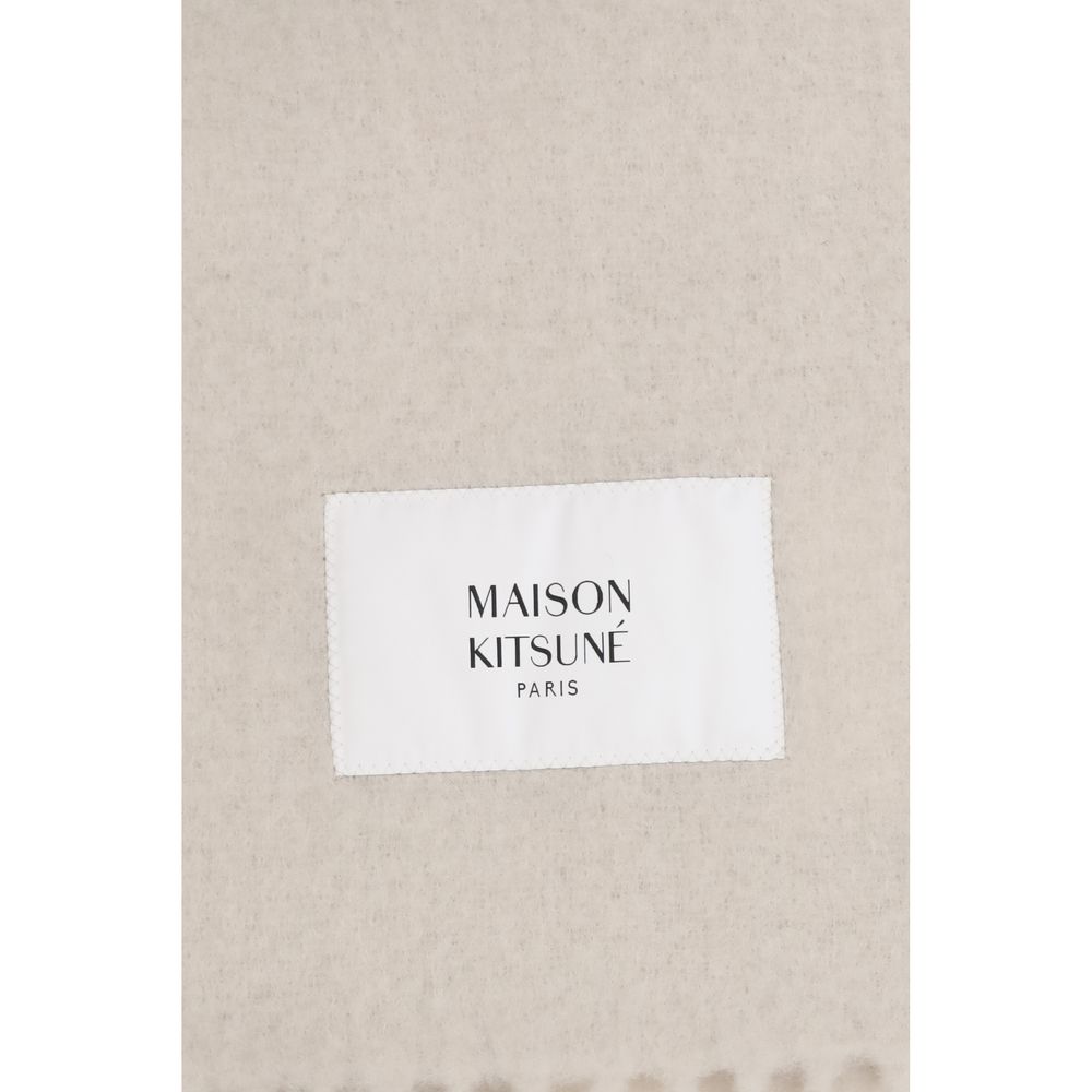 Maison Kitsuné Beige Polyamide Scarf
