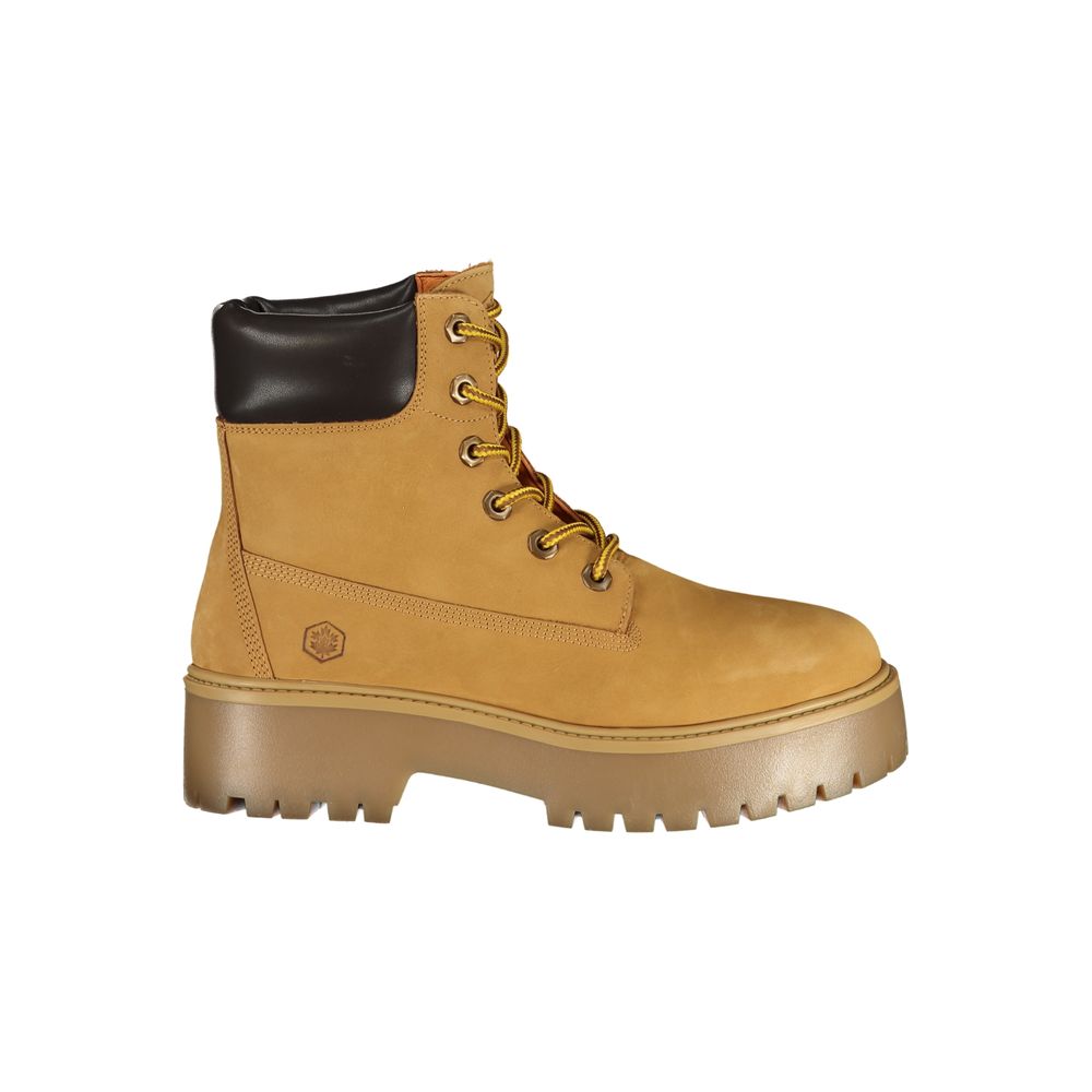 Lumberjack Brown Polyester Ankle Boots