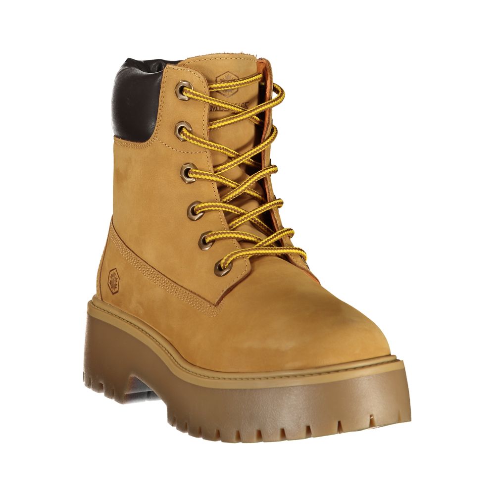 Lumberjack Brown Polyester Ankle Boots