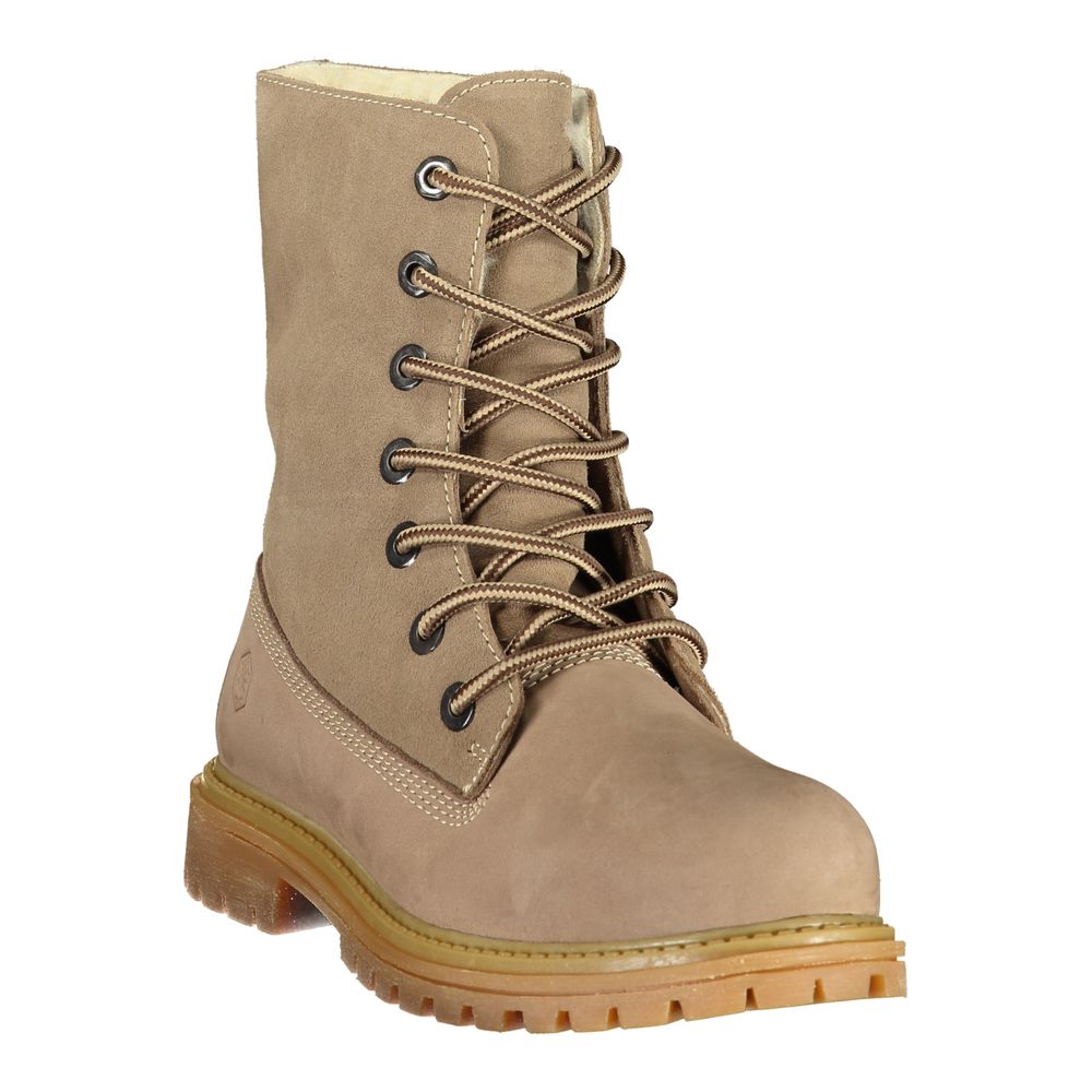 Lumberjack Beige Polyester Ankle Boots