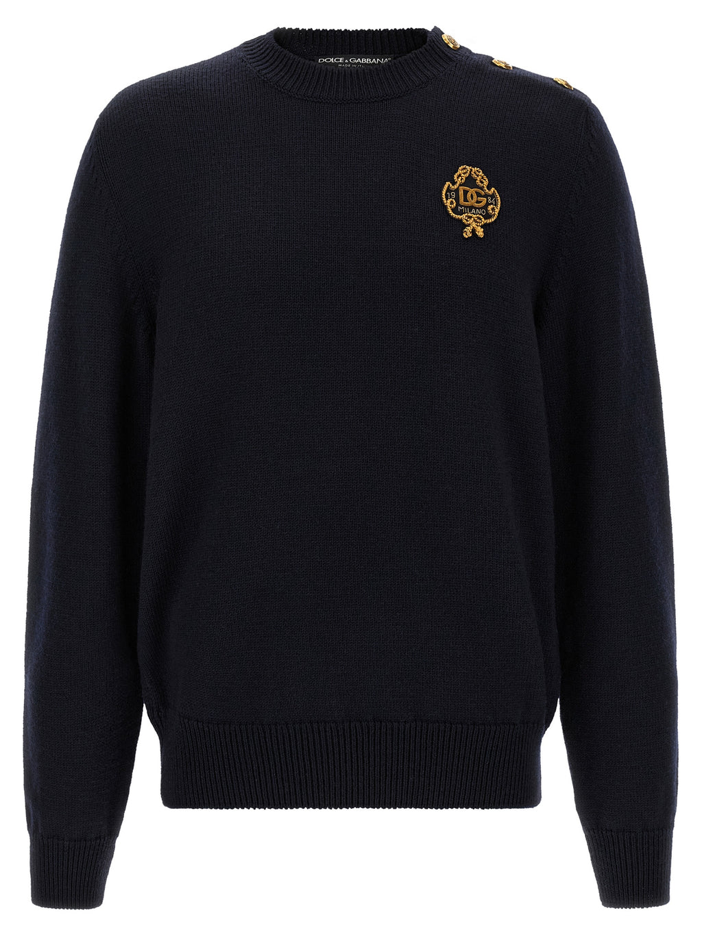 Dolce & Gabbana Blue Virgin Wool Cardigan